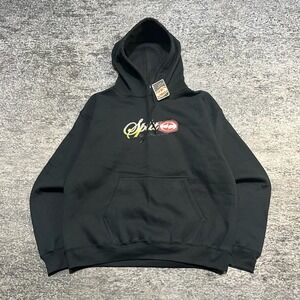 NWT Vintage Split Skateboards Sweatshirt Hoodie Large‎ Black Y2K Skater Grunge